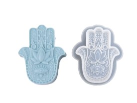 Molde silicona 4  jabones Mano de Fatima 